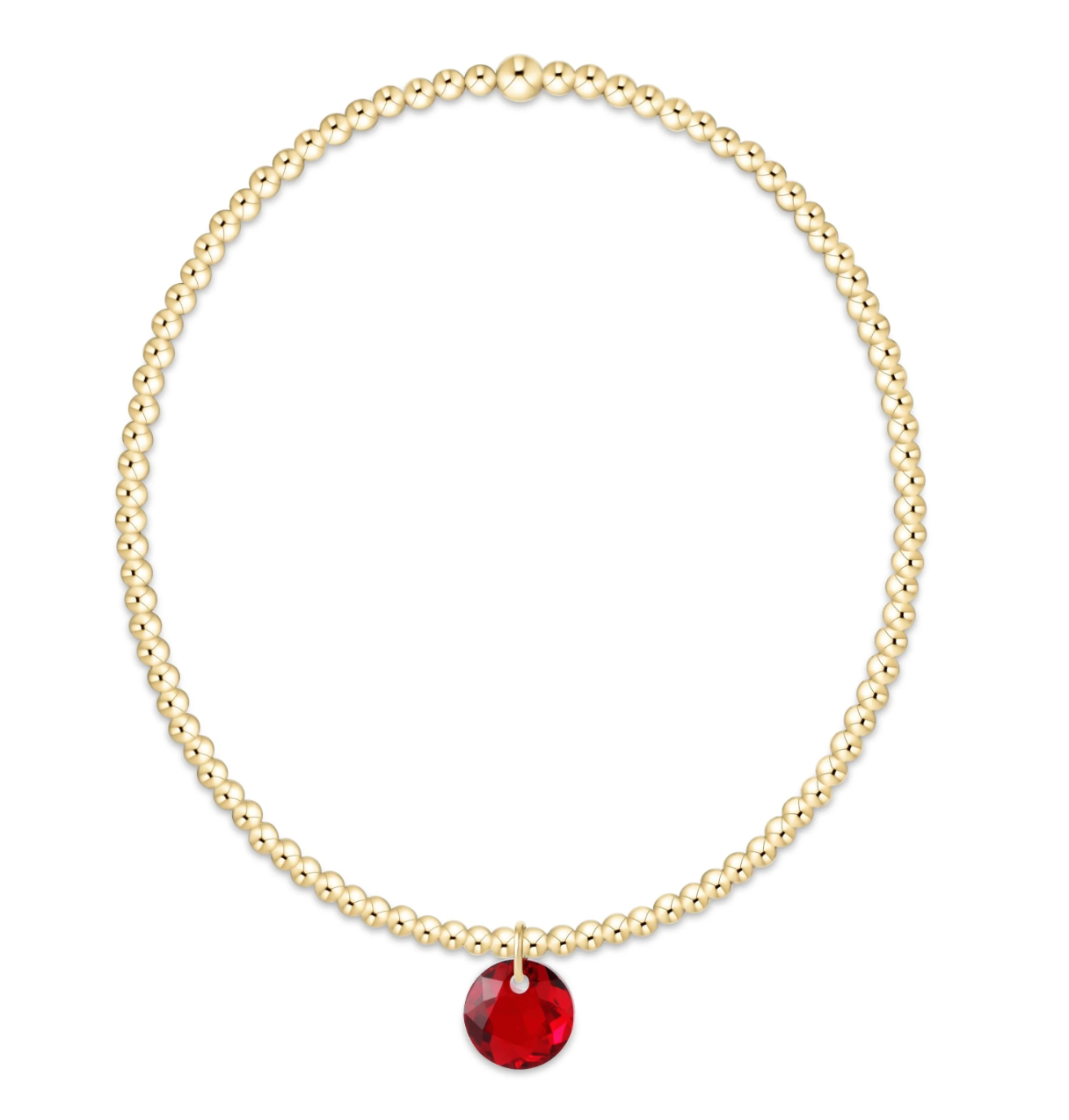 ENEWTON CLASSIC GOLD 2MM BRACELET-REFLECTION SMALL CHARM