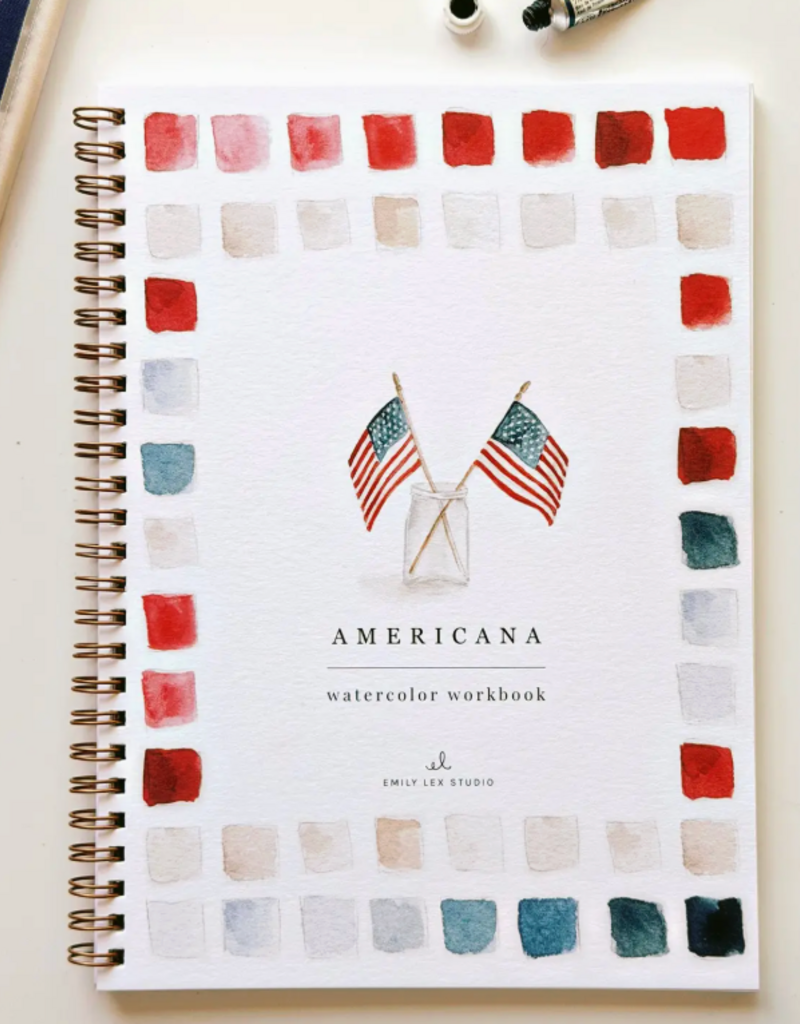 EMILY LEX STUDIO WATERCOLOR WORKBOOK AMERICANA