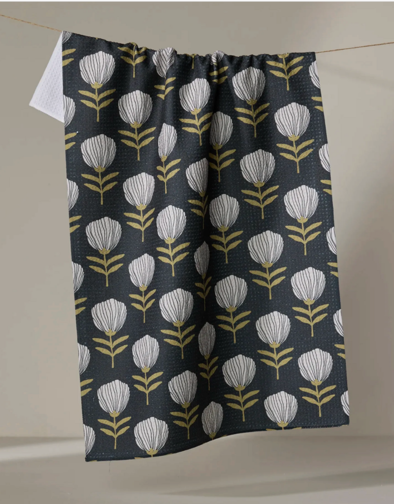 GEOMETRY BLOMMA TEA TOWEL
