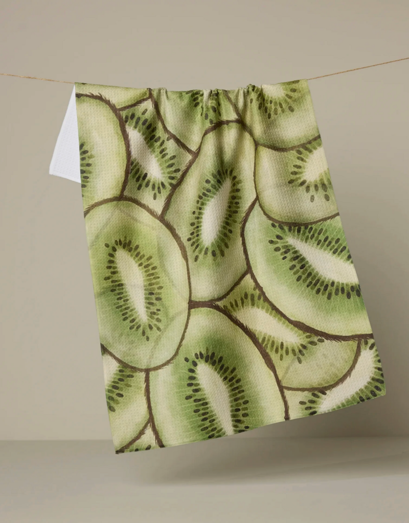 GEOMETRY KIWI SLICES TEA TOWEL