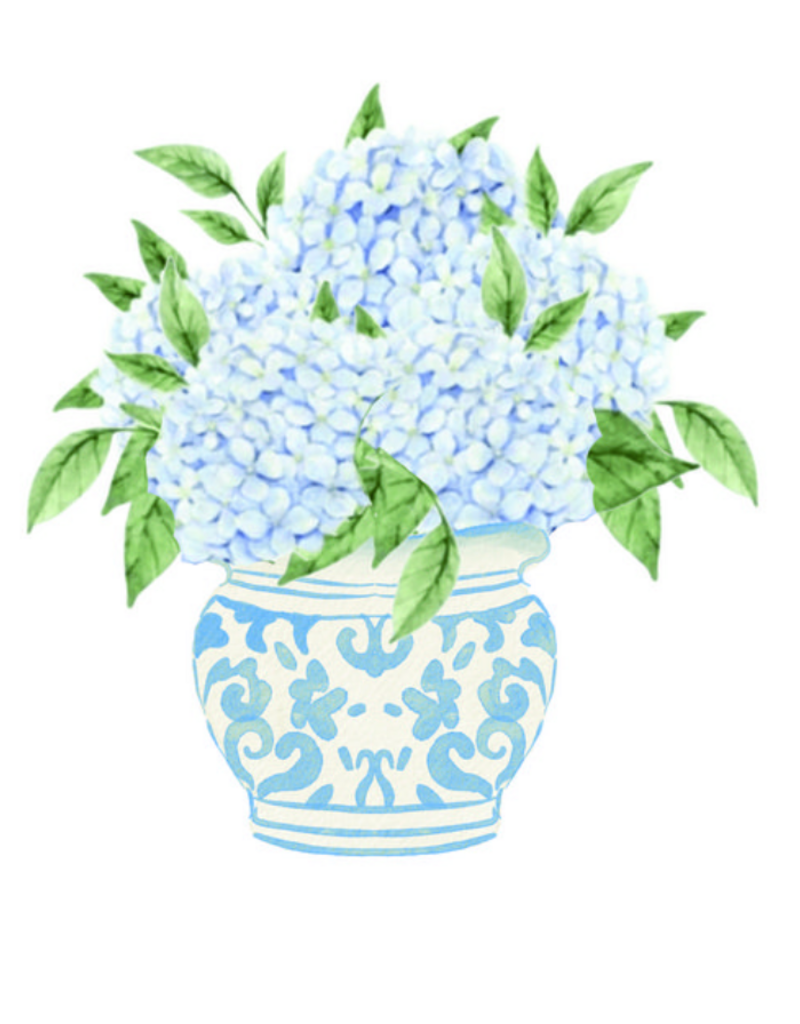 GET SASSYS HYDRANGEAS TEA TOWEL