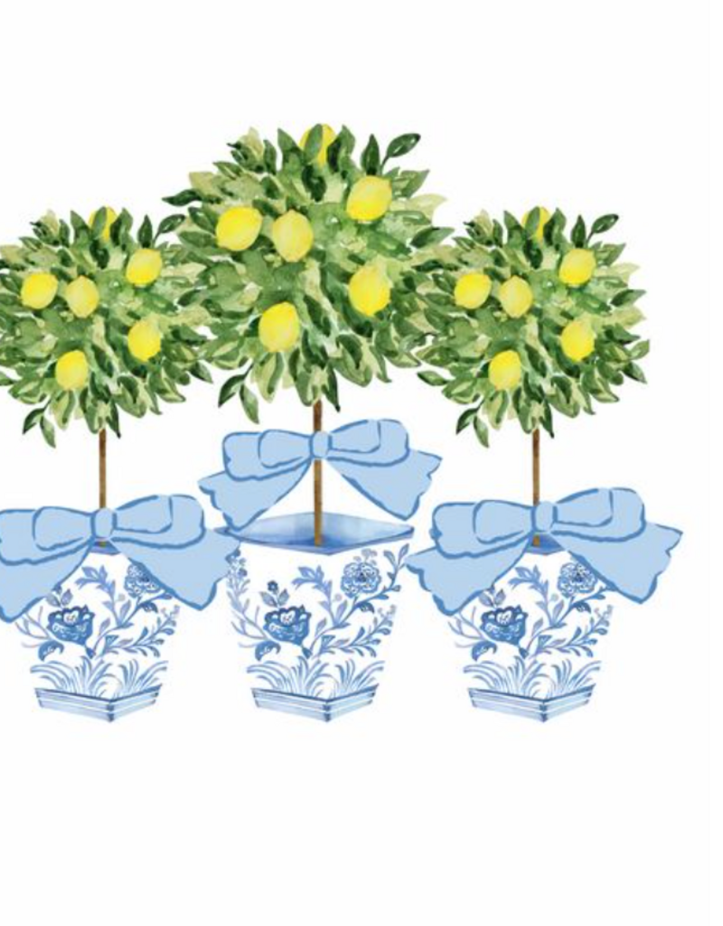 GET SASSYS LEMON TOPIARIES TEA TOWEL