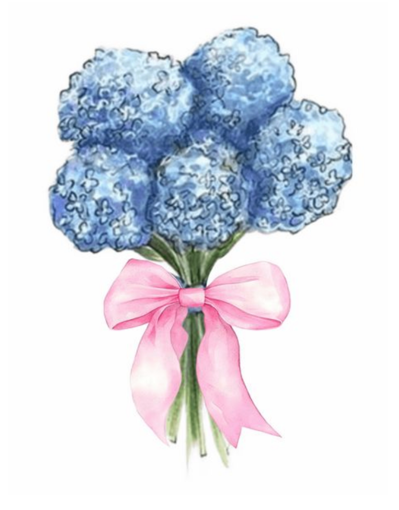 GET SASSYS HYDRANGEA BOUQUET TEA TOWEL