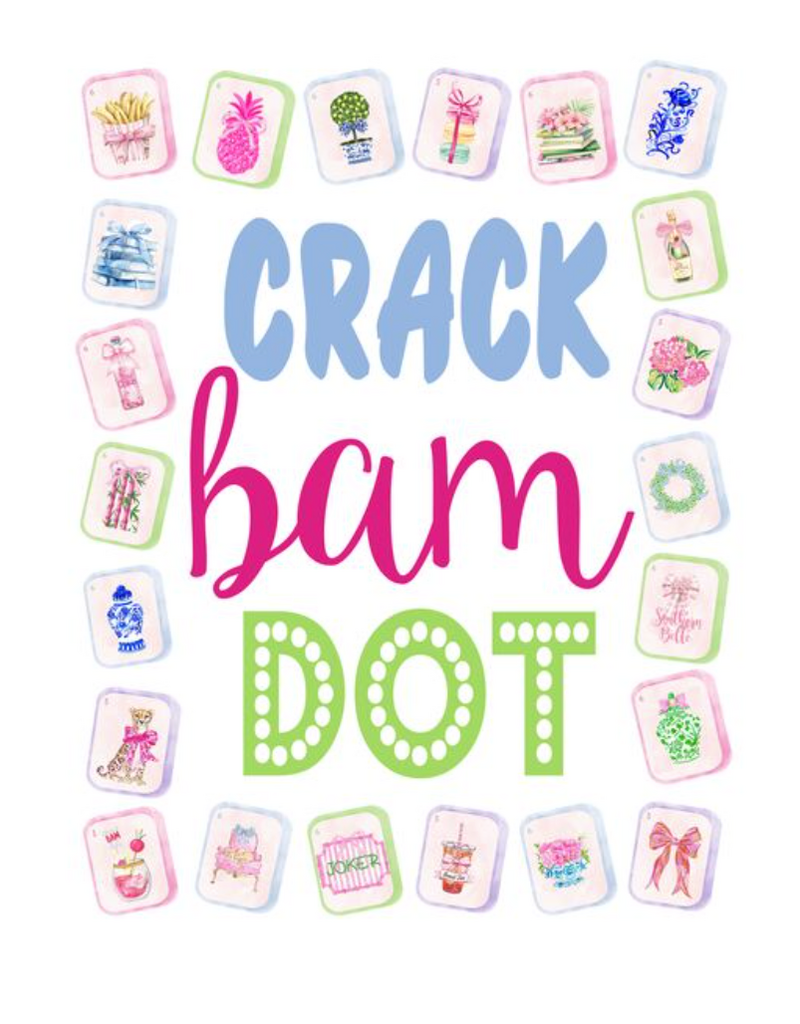GET SASSYS CRACK BAM DOT TEA TOWEL