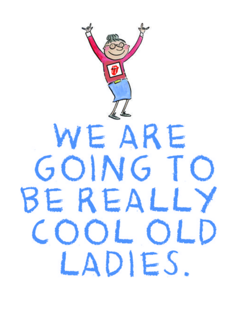 GET SASSYS REALLY COOL OLD LADIES TEA TOWEL