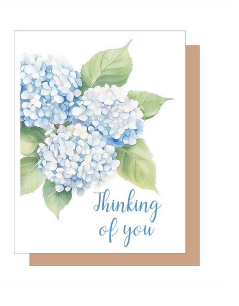 GET SASSYS THINKING OF YOU HYDRANGEA CARD