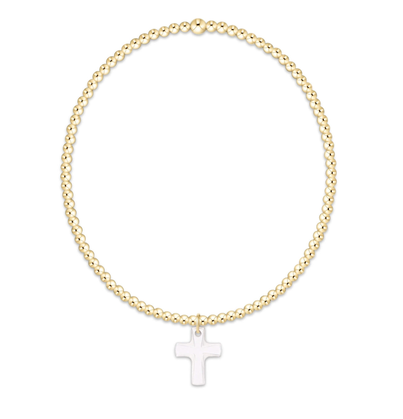 ENEWTON Classic Gold 2mm Bracelet -Blessed Crystal Charm