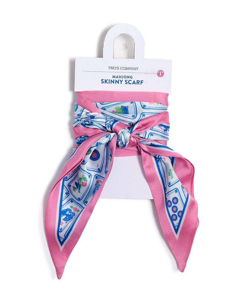 TWO'S COMPANY MAHJONG TILLY SKINNY SCARF