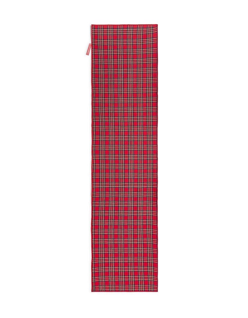 TWO'S COMPANY TARTAN TRADITIONS DOUBLE SIDED TABLE RUNNER