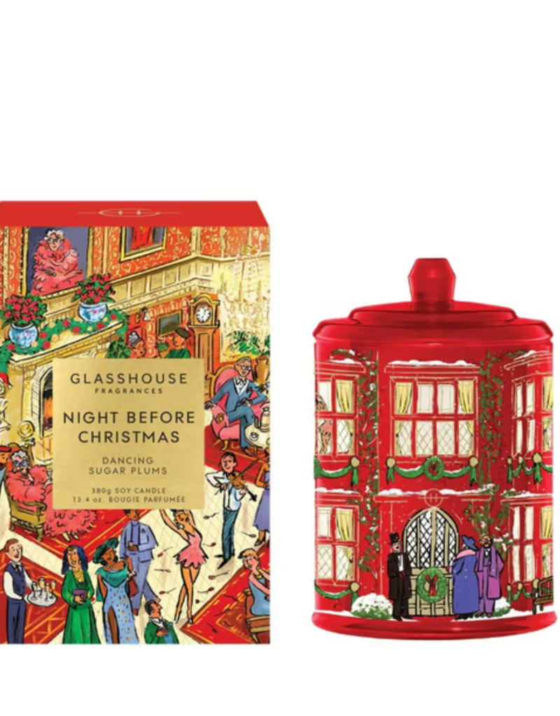GLASSHOUSE FRAGRANCES 13.4 OZ CANDLE-NIGHT BEFORE CHRISTMAS