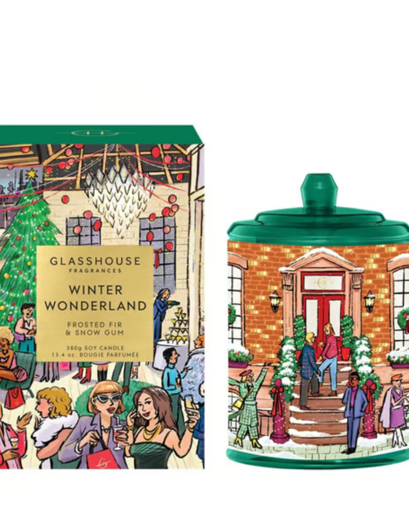 GLASSHOUSE FRAGRANCES Winter Wonderland 13.4 oz. Triple Scented Candle