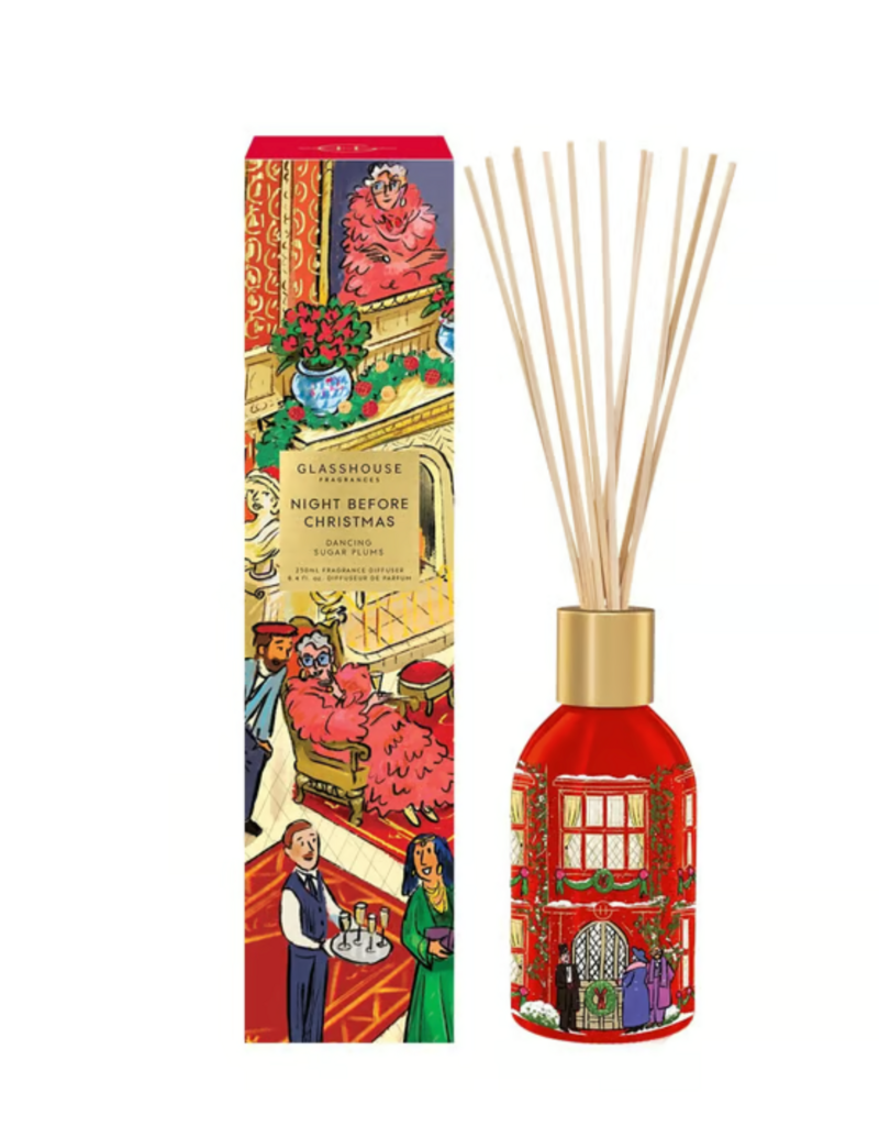 GLASSHOUSE FRAGRANCES NIGHT BEFORE CHRISTMAS 8.4 OZ DIFFUSER