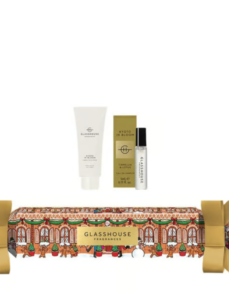 GLASSHOUSE FRAGRANCES PERFUME AND BODY LOTION CHRISTMAS CRACKER SET