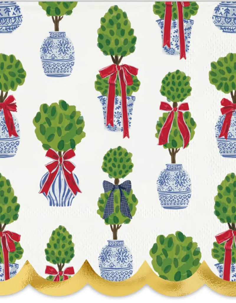 SANTA BARBARA COCKTAIL NAPKINS-TOPIARIES