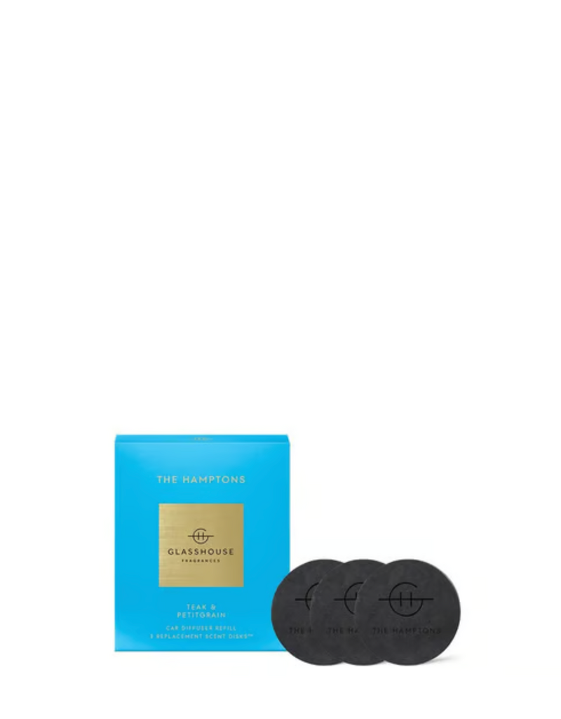 GLASSHOUSE FRAGRANCES CAR DIFFUSER REFILL-THE HAMPTONS