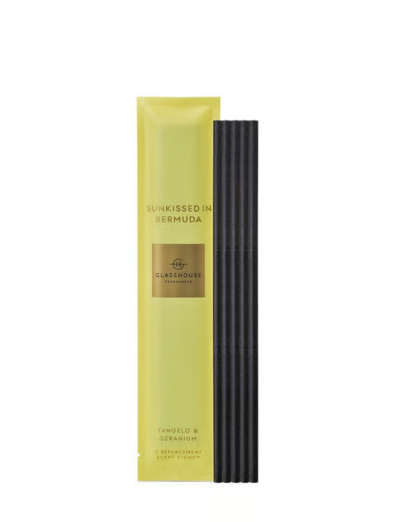 GLASSHOUSE FRAGRANCES REPLACEMENT SCENT SCENE STICKS-SUNKISSED IN BERMUDA