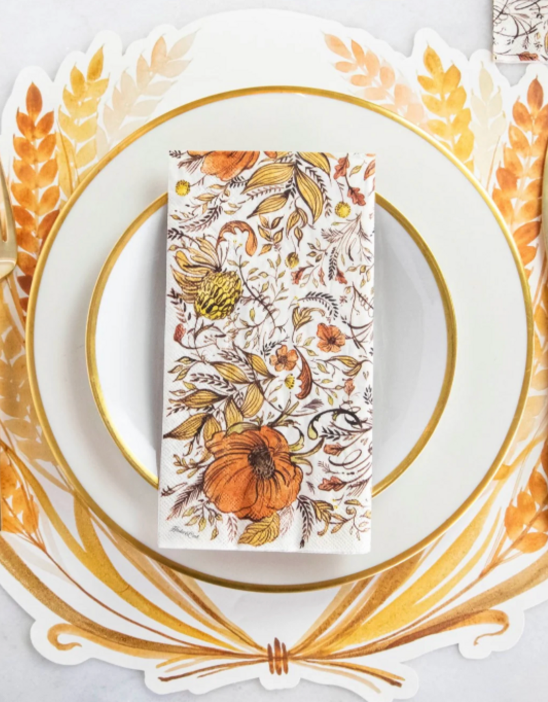 HESTER & COOK DIE-CUT GOLDEN HARVEST PLACEMATS- SET/12
