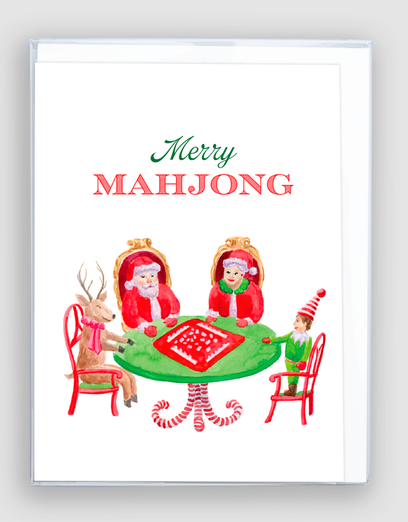 TAYLOR PALADINO ROCKIN' AROUND MAHJONG CHRISTMAS CARD