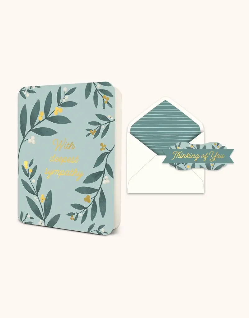 STUDIO OH! WITH DEEPEST SYMPATHY GREETING CARD