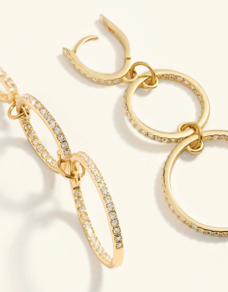 DAZZLE RING EARRINGS CRYSTAL