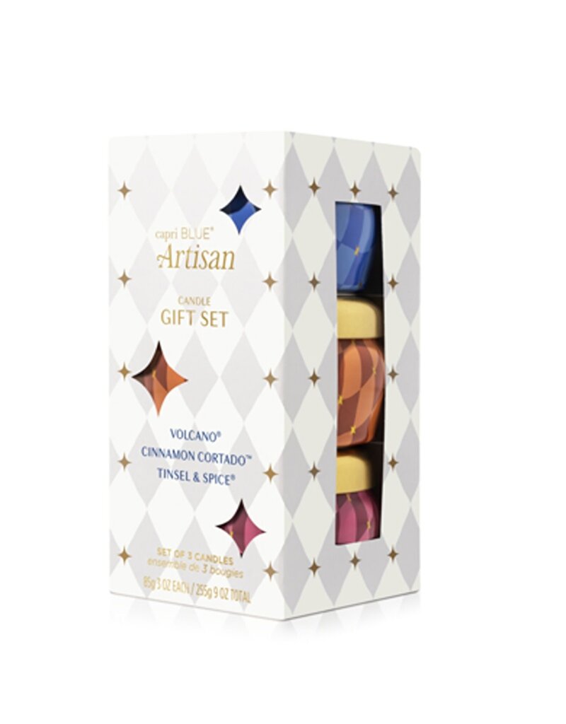 CAPRI BLUE Artisan Winter Bazaar Mini Tin Set