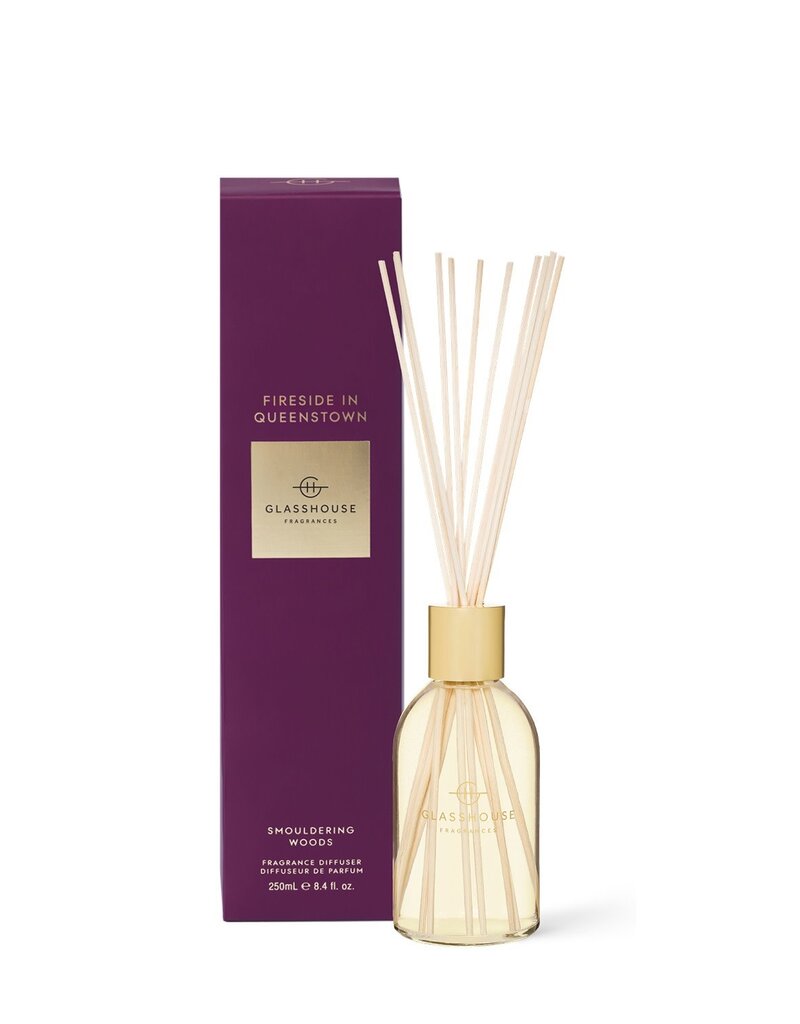 GLASSHOUSE FRAGRANCES 8.4 OZ DIFFUSER-FIRESIDE IN QUEENSTON