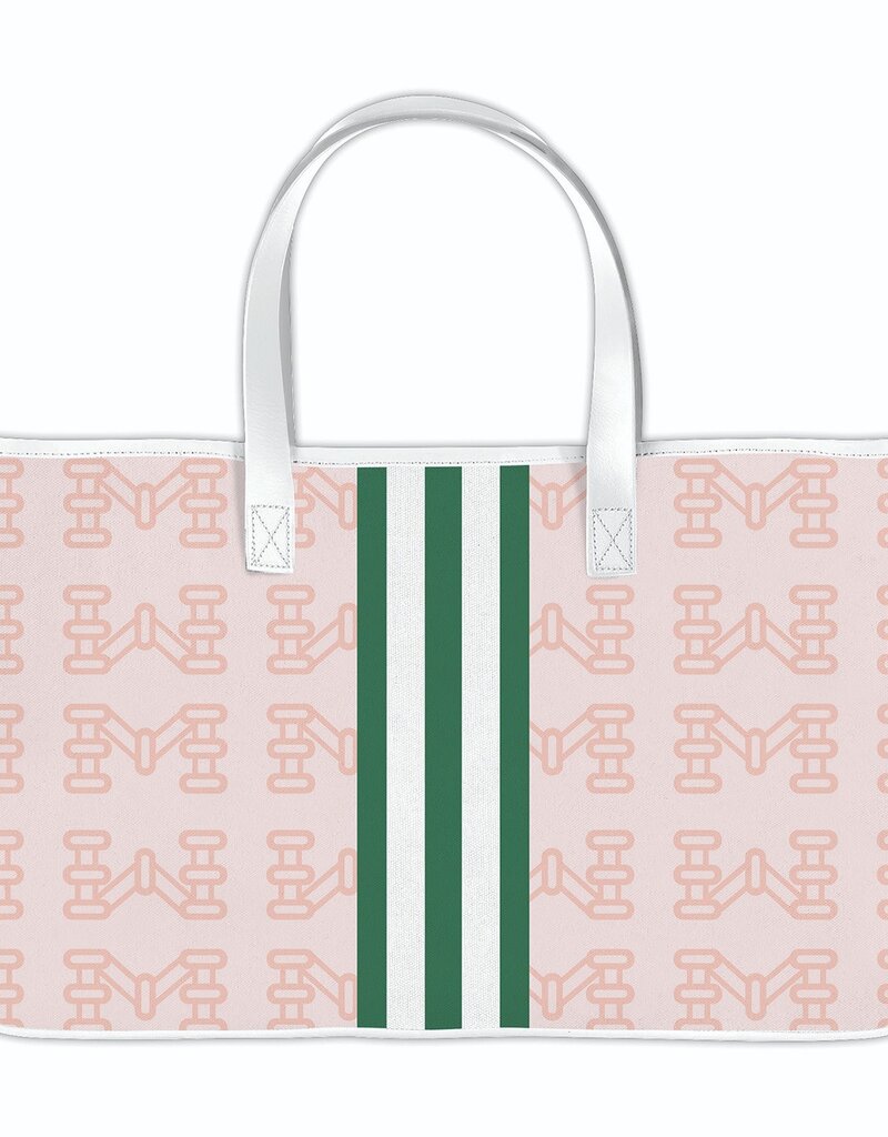 SANTA BARBARA CANVAS TOTE MAHJ PINK