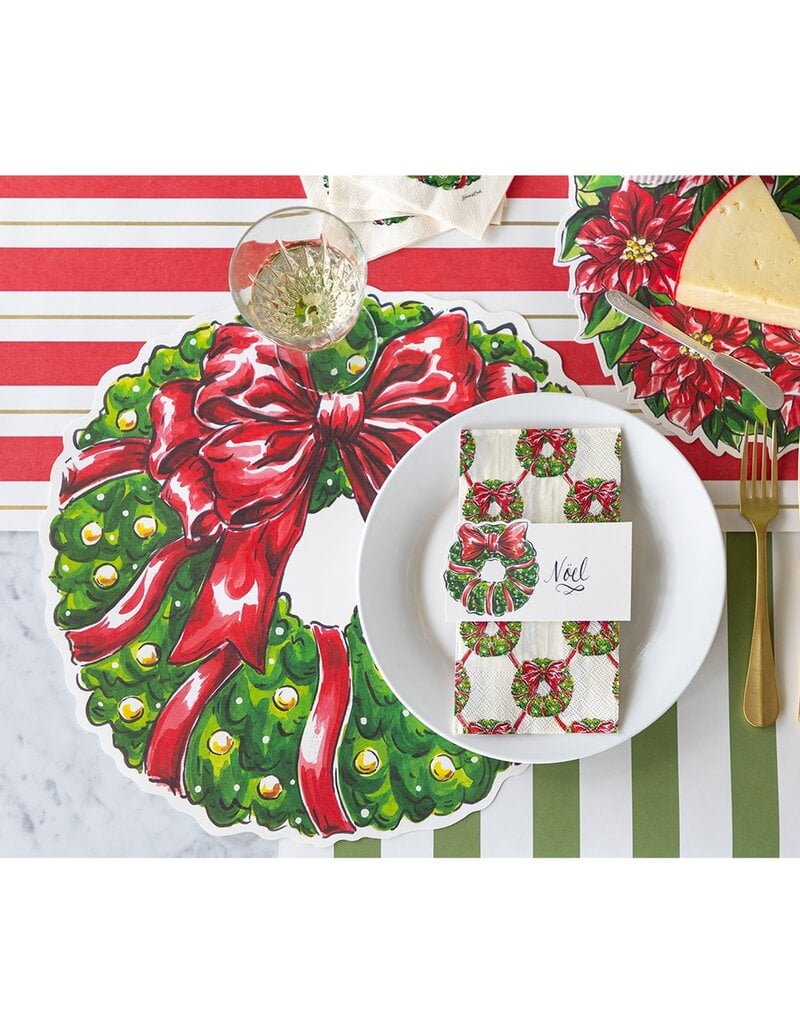 HESTER & COOK DIE-CUT HOLIDAY WREATH PLACEMATS