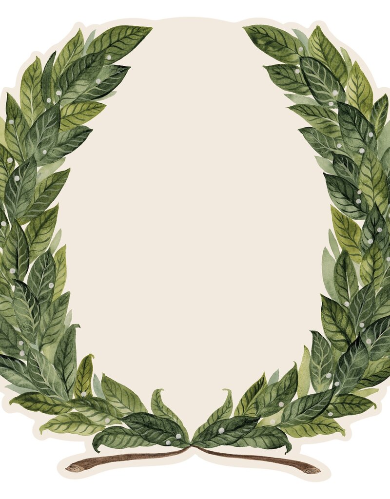 HESTER & COOK DIE-CUT LAUREL WREATH PLACEMATS