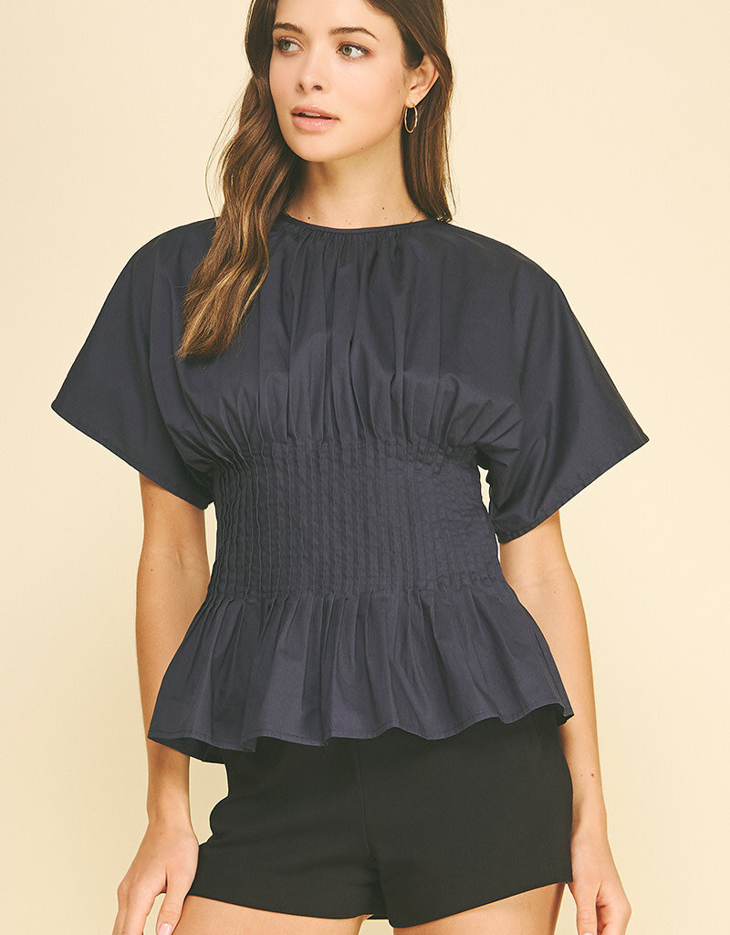 PINCH TASHA BLUE FITTED TOP