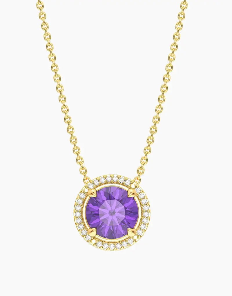 ELLA STEIN WATERPROOF BIRTHSTONE PENDANT NECKLACE