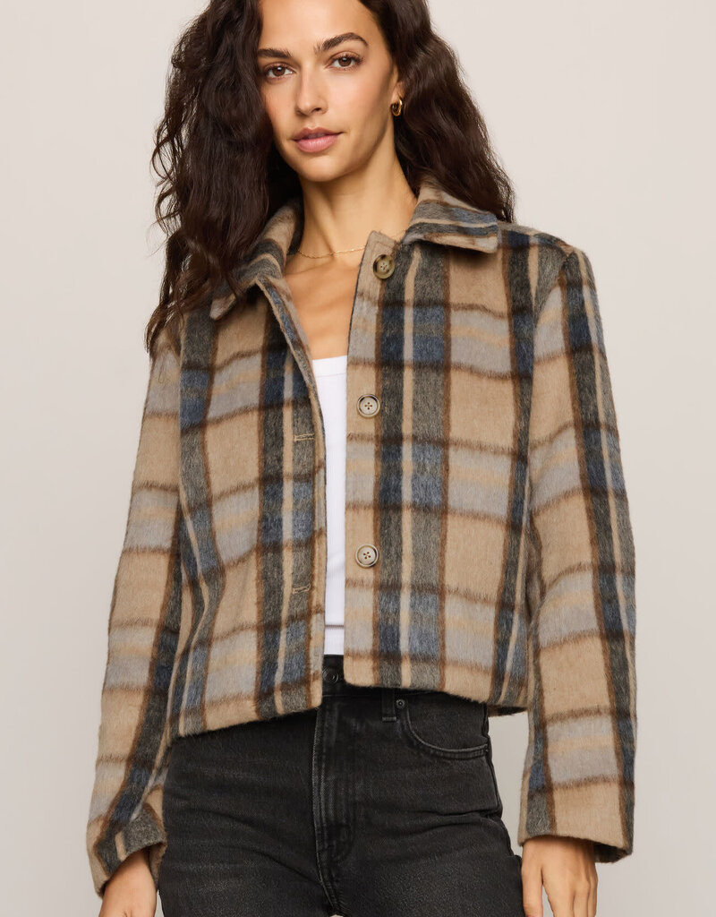 Z SUPPLY PETRA PLAID SHRUNKEN JACKET