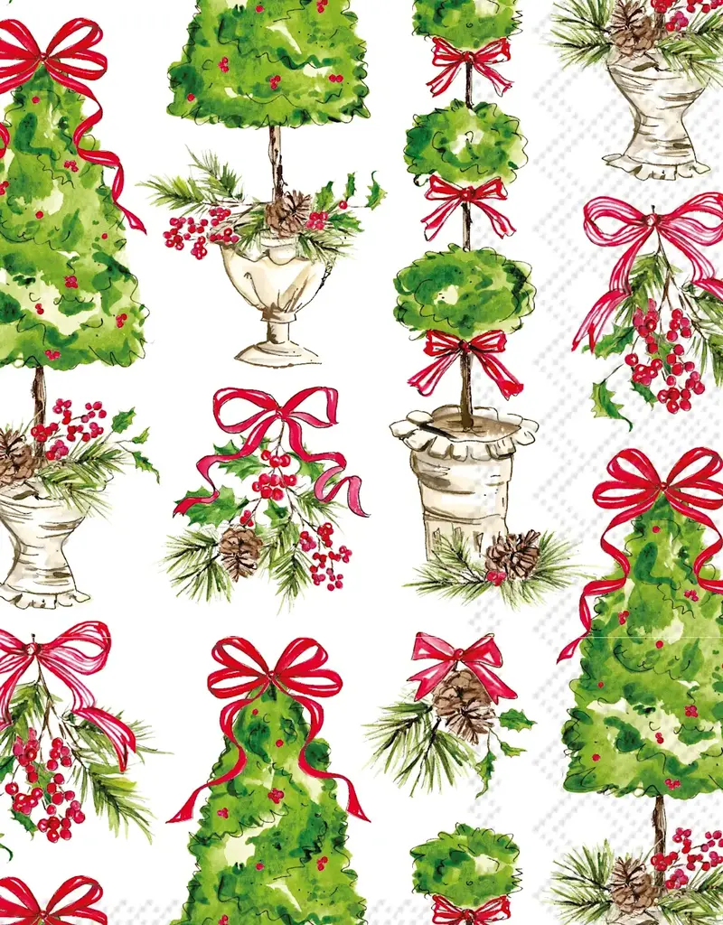 HOLLY TOPIARY GUEST TOWEL
