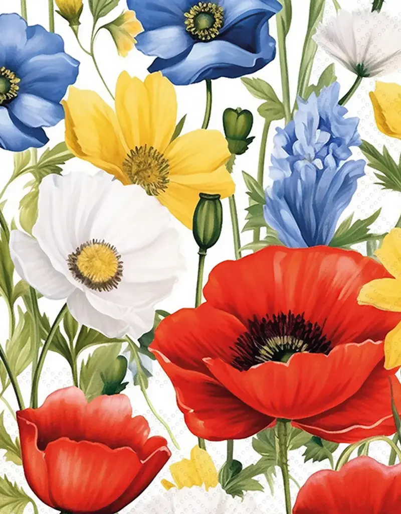 SUMMER BLOSSOMS COCKTAIL NAPKINS