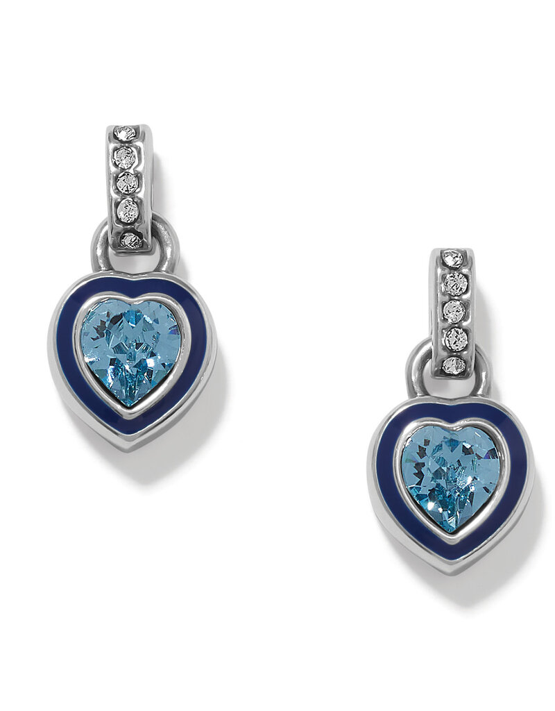 BRIGHTON Halo Gemma Petite Heart Post Drop Earrings