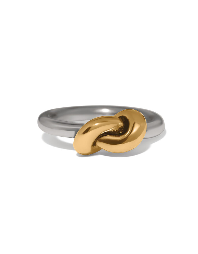 BRIGHTON INTERLOK SINGLE KNOT 2 TONE RING