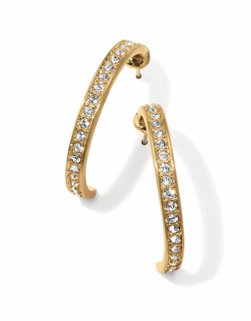 BRIGHTON MERIDIAN ZENITH MEDIUM HOOP EARRINGS GOLD