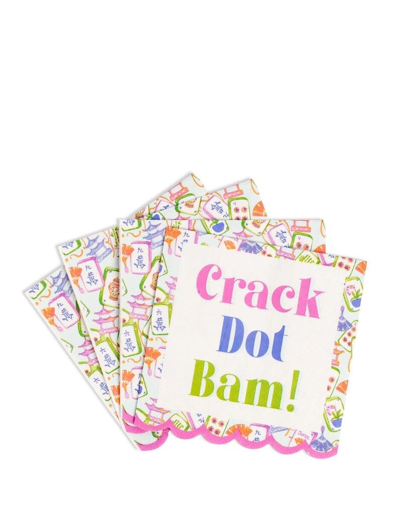 THE ROYAL STANDARD Crack Dot Bam Scallop Cocktail Napkins