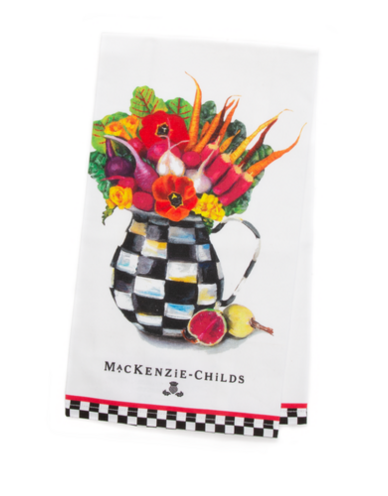 MacKenzie-Childs vegetable bouquet dish towel