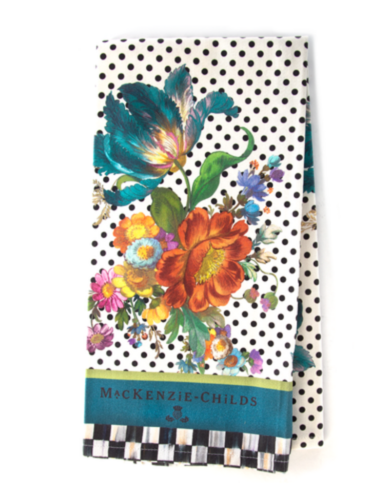MacKenzie-Childs flower market dish towel