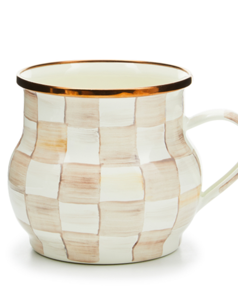 MacKenzie-Childs mocha check mug