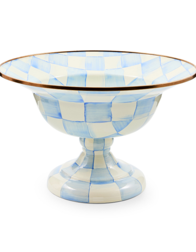 MacKenzie-Childs sky check large compote
