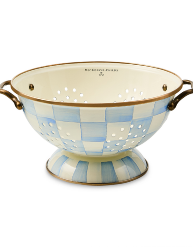 MacKenzie-Childs sky check large colander