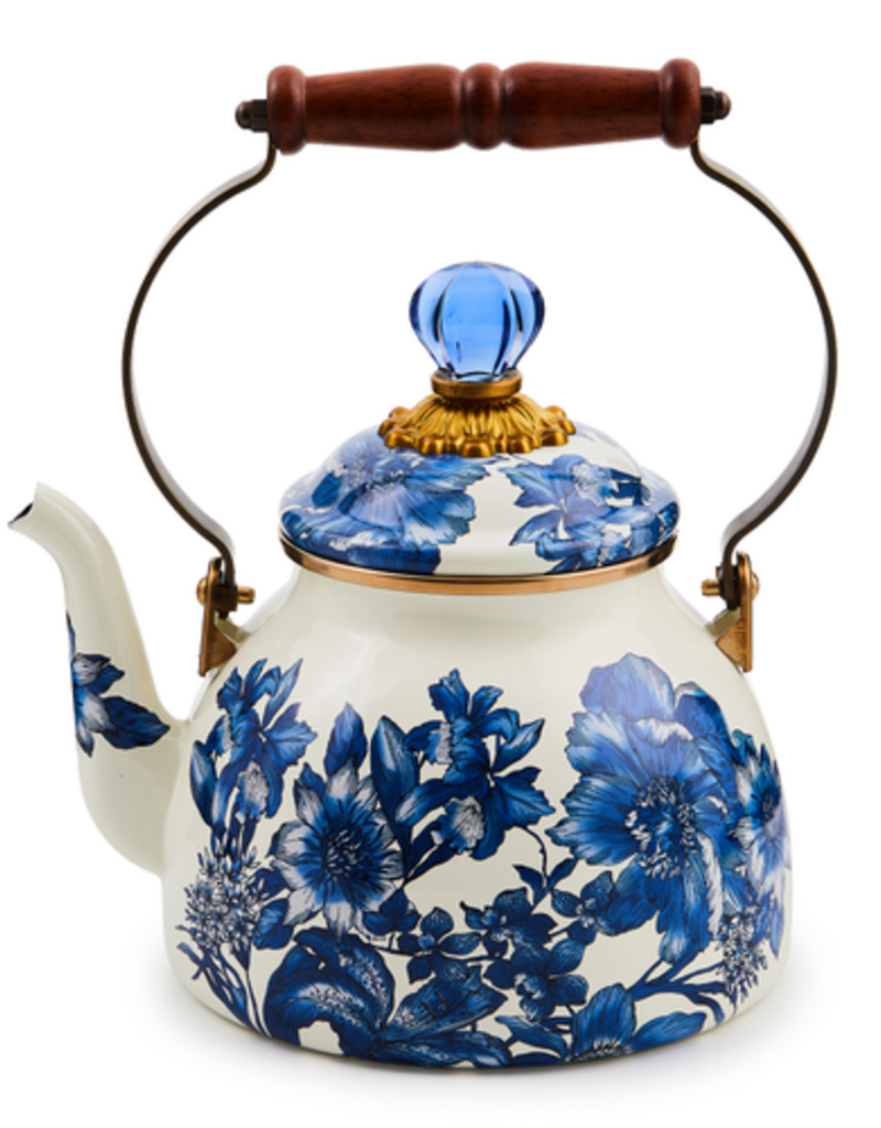 MacKenzie-Childs royal english garden 2 quart tea kettle