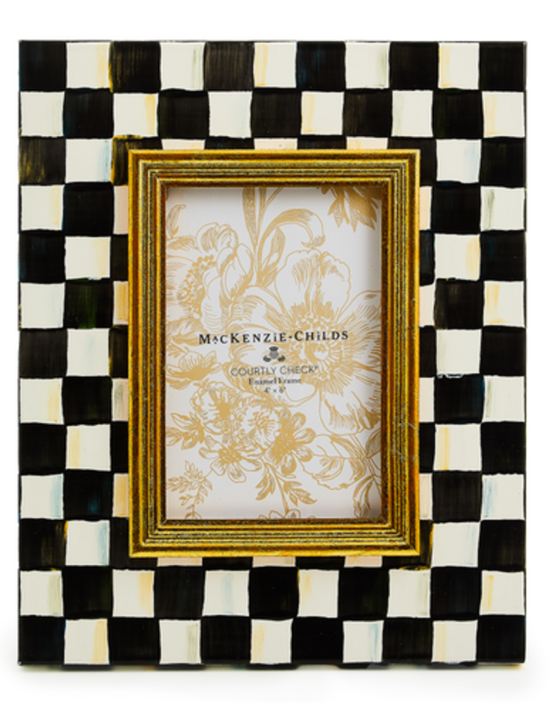 MacKenzie-Childs courtly check 4" x 6" frame