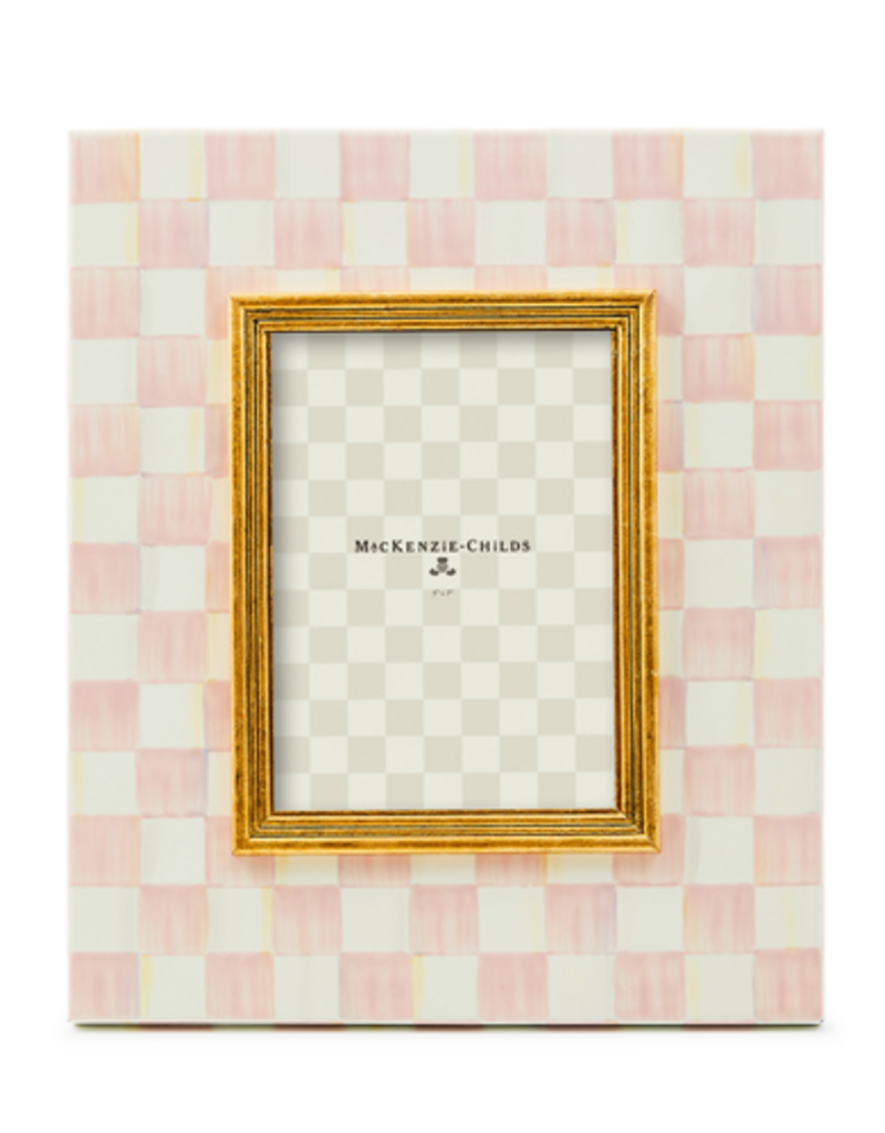 MacKenzie-Childs rosy check 5" x 7" frame