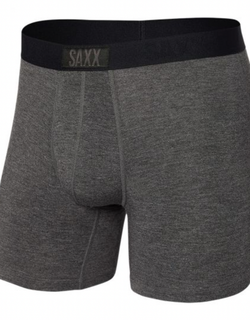 SAXX VIBE SUPER SOFT BOXER BRIEF GRAPHITE HEATHER L