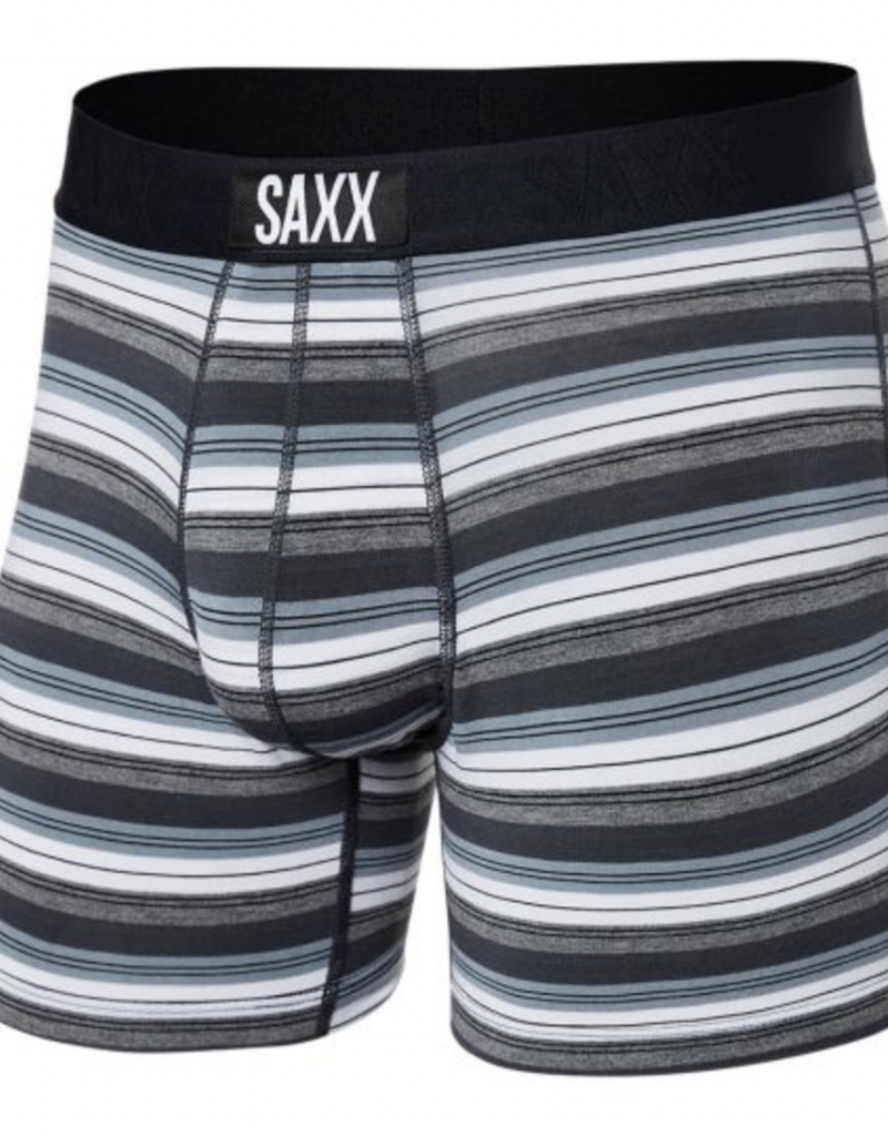 SAXX VIBE SUPER SOFT BOXER BRIEF FREEHAND STRIPE-GREY XL