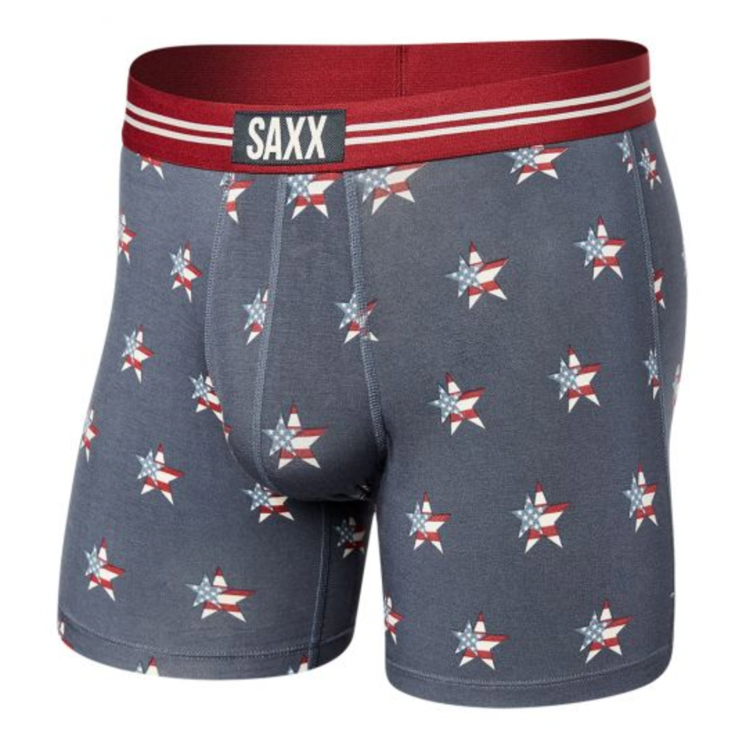 SAXX VIBE SUPER SOFT BOXER BRIEF LIBERTY STAR-DEEP NAVY XXL
