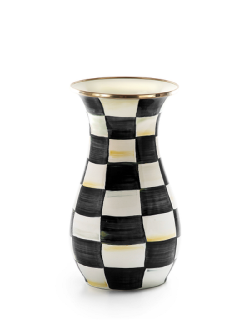 MacKenzie-Childs TALL VASE-COURTLY CHECK